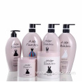 Wholesale PET Pink Plastic Luxury Lotion Pump Bottle Plastic Shaped Shampoo Bottle and Conditioner Packaging